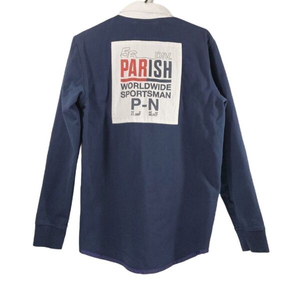 Parish Nation Men's Navy Long Sleeve Shirt - Picture 3 of 6